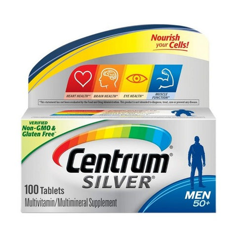 Centrum, Silver Ultra Mens Multivitamin & Multimineral, 100 tabs Centrum