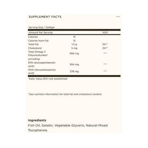 Solgar, Triple Strength Omega-3, 950 mg, 100 Soft Gels Solgar