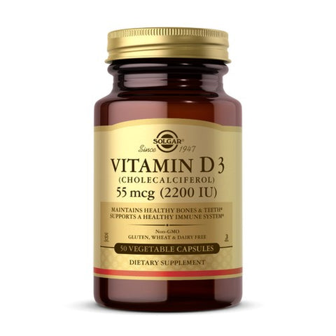 Solgar, Vitamin D3 (Cholecalciferol), 2200 IU, 50 V Caps Solgar
