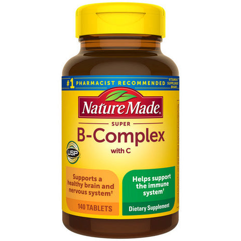 Nature Made, Super B-Complex Dietary Supplement, 140 tabs Nature Made