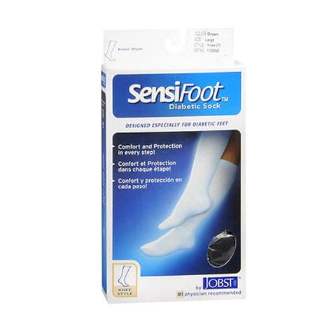 Jobst, Sensifoot Knee High Brown Socks Large, 1 Each Jobst