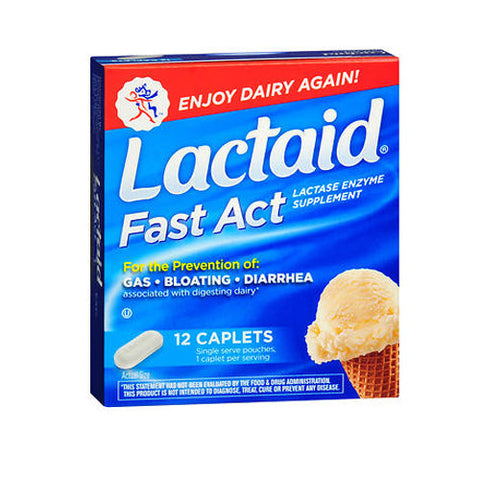 Lactaid, Fast Action Caplets, 12 caplets Lactaid