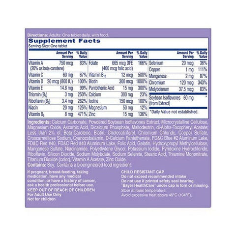 One-A-Day, Women'S Menopause Formula Complete Multivitamin, 50 tabs One-A-Day