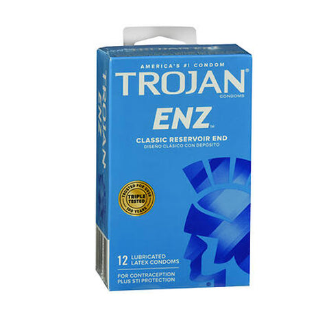 Enz Lubricated Latex Condoms 12 Count by Trojan