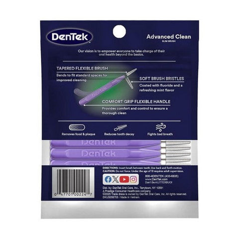 Dentek, Slim Brush Interdental Cleaners Extra Tight Mouthwash Blast, 32 each Dentek