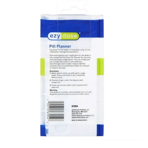 Ezy Dose, Pill Planner Am & Pm Daily Pop-Outs Small, 1 Each Ezy Dose