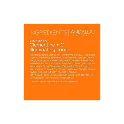 Andalou Naturals, Illuminating Toner, Brightening Clementine Plus C, 6 oz Andalou Naturals