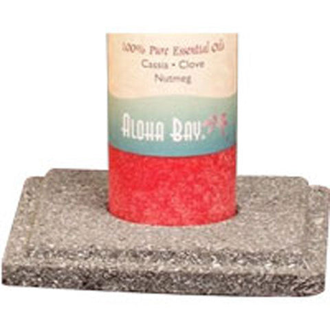 Aloha Bay, Chakra Pillar Candle Holder, Lavastone Aloha Bay