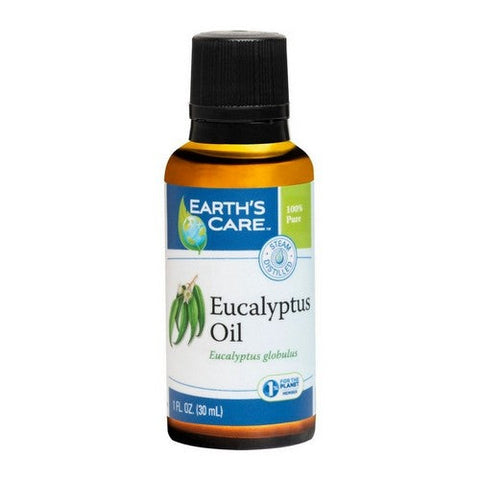 Earth's Care, 100% Pure Essential Oil Eucalyptus, 1 OZ Earth's Care