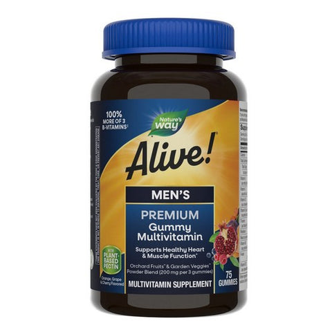 Alive! Premium Men’s Gummy Multivitamin 75 Gummies by Nature's Way