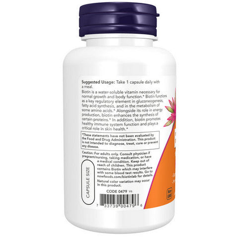 Now Foods, Biotin Extra Strength, 120 vcaps Now Foods