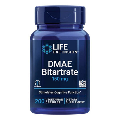 Life Extension, DMAE Bitartrate, 150 mg, 200 Vcaps Life Extension