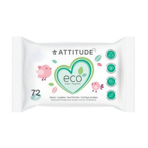 Baby Wet Wipes 72 Count by Attitude