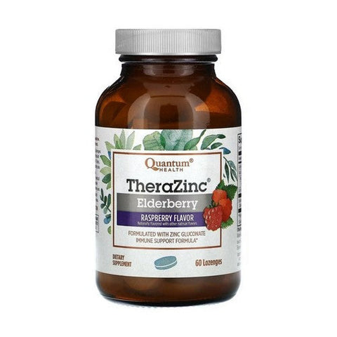 Quantum Health, Thera Zinc Raspberry-Elderberry Lozenges, 60 Count Quantum Health