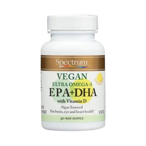 Spectrum Oils, Essentials Vegan Ultra Omega3 Epa And Dha, 60 Softgels Spectrum Oils