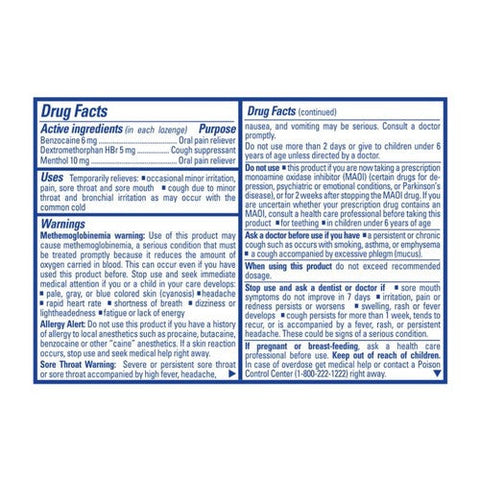 Chloraseptic, Total Sore Throat Plus Cough Lozenges Wild Cherry, 15 Count Chloraseptic