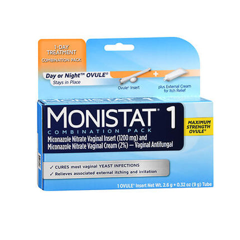 Monistat, 1 Vaginal Antifungal Combination Pack Day Or Night Ovule, 1 Each Monistat