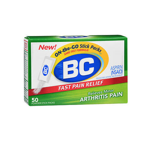 BC, Arthritis Fast Pain Relief Powder Packs, 50 Count BC