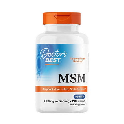Doctors Best, MSM With OptiMSM, 3000 Mg, 360 Capsules Doctors Best