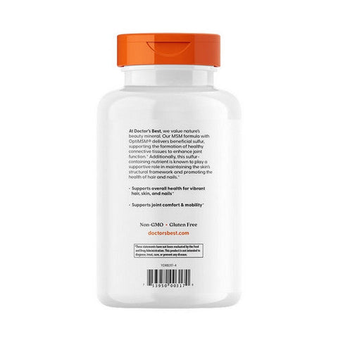 Doctors Best, MSM With OptiMSM, 3000 Mg, 360 Capsules Doctors Best