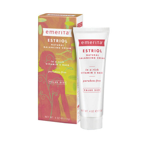 Emerita, Estriol Natural Balancing Cream, Fragrance Free 4 oz Emerita