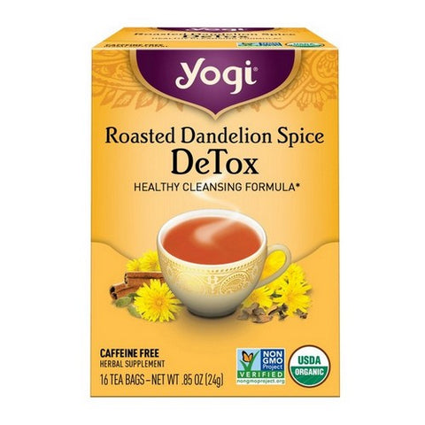 Yogi, Roasted Dandelion Spice DeTox, 16 Bags Yogi