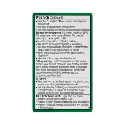 Novartis Consm Hlth Inc, Excedrin Extra Strength Caplets, 24 Caps Excedrin
