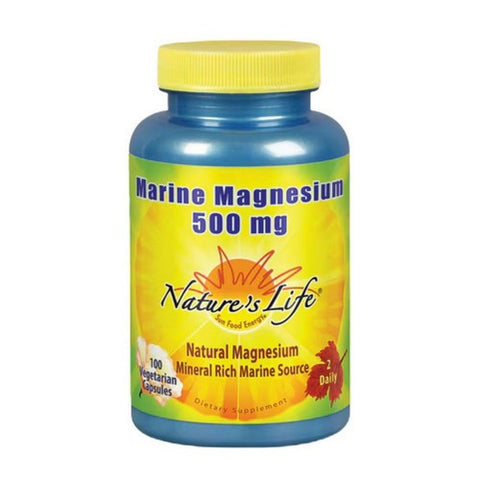 Nature's Life, Marine Magnesium, 250 Mg, 100 Veg Caps Nature's Life