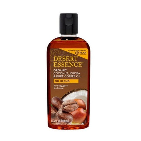 Desert Essence, Organic Coconut - Jojoba & Coffee Oil, 4 Oz Desert Essence