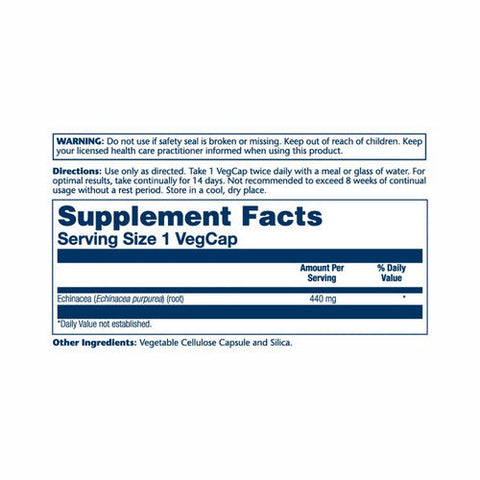 Solaray, Echinacea, 440 mg, 100 Caps Solaray