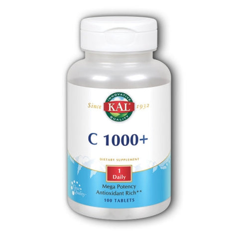 Kal, C 1000+ Mega Potency, 100 Tabs Kal