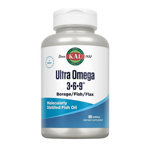 Ultra Omega 3-6-9 100 Softgels by Kal