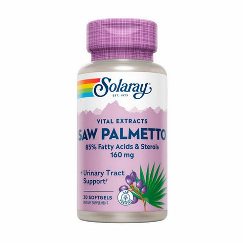 Solaray, Vital Extracts Saw Palmetto, 160 Mg, 30 Softgels Solaray