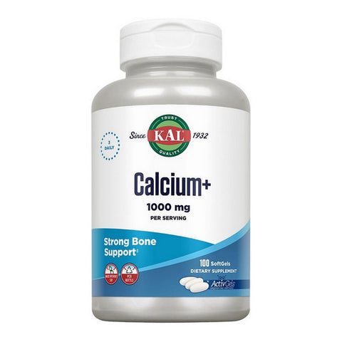 Kal, Calcium+, 100 Tabs Kal