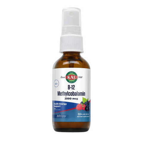 Kal, B-12 Methylcobalamin ActivSpray, 2,500 mcg, 2 oz Kal