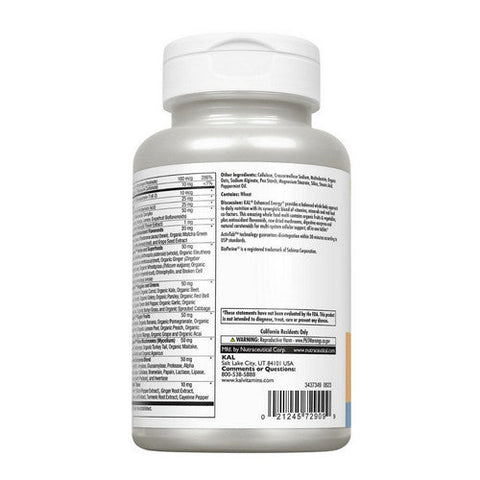 Kal, Enhanced Energy, Iron Free, 60 Tabs Kal
