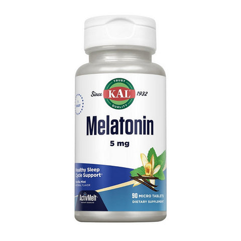 Kal, Melatonin ActivMelt, 5 mg, 90 Tabs Kal