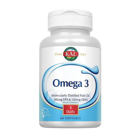 Kal, Omega 3, 60 Softgels Kal