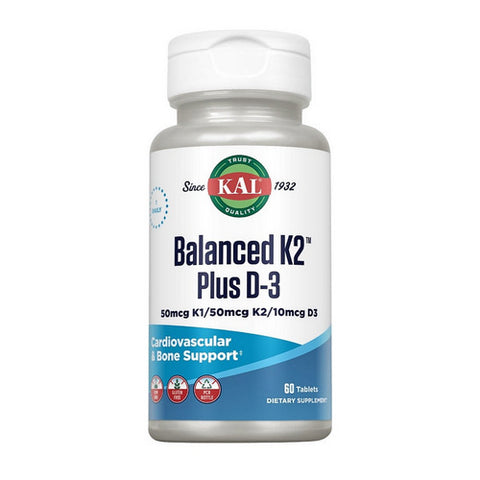 Kal, Balanced K2 Plus D-3, 60 Tabs Kal