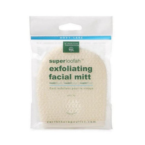 Earth Therapeutics, Loofah Exfoliating Facial Mitt, Count Earth Therapeutics