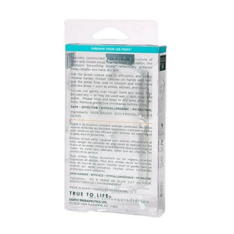 Earth Therapeutics, Dual Surface Pedicure Smoothing Stone, 1 Count Earth Therapeutics