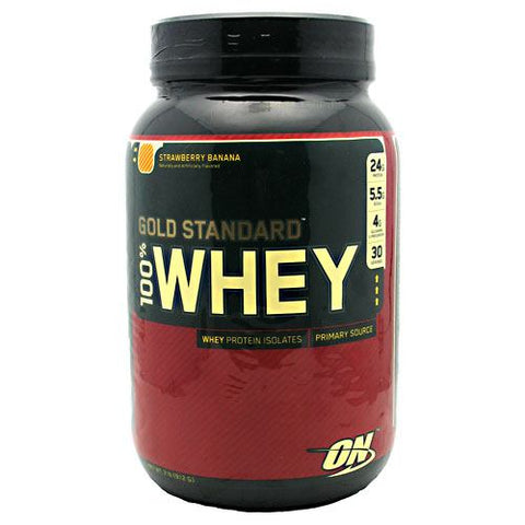 Optimum Nutrition, 100% Whey Gold, Strawberry Banana 2 lbs Optimum Nutrition