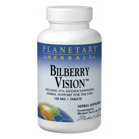 Planetary Herbals, Bilberry Vision, 60 Tabs Planetary Herbals