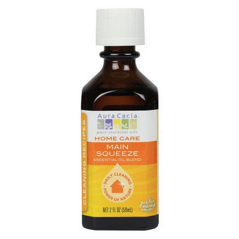 Aura Cacia, Home Care Essential Oil Blend Main Squeeze, 2 Oz Aura Cacia