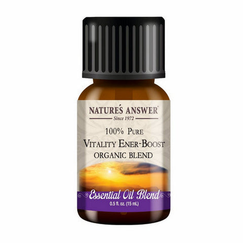 Nature's Answer, Pure Organic Essential Oil Blend Vitality Ener-Boost, 0.5 Oz Nature's Answer