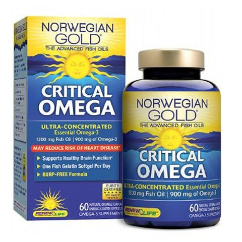 Renew Life, Norwegian Gold Critical Omega, 120 Fish Softgels Renew Life