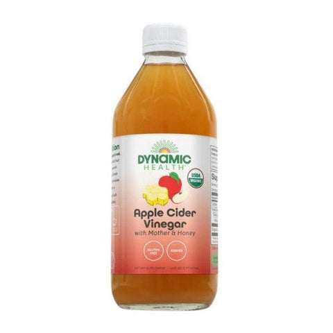 Dynamic Health Laboratories, Apple Cider Vinegar with Mother Certified Organic, 16oz Dynamic Health Laboratories