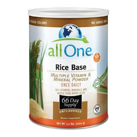 All One, All One Rice Base Multiple Vitamin And Mineral Powder Unflavored, 1000 Grams All One