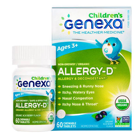 Genexa, Allergy-D Organic, Children 60 Tabs Genexa