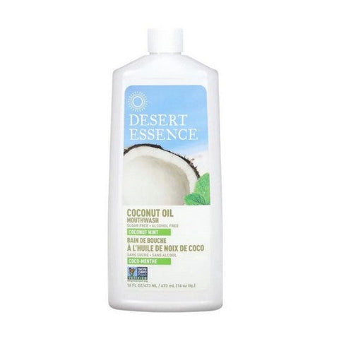 Desert Essence, Coconut Oil Mouthwash Coconut Mint, 16 Oz Desert Essence